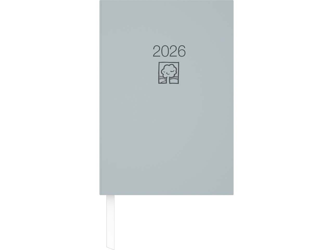 Zettler Buchkalender 2026, grau