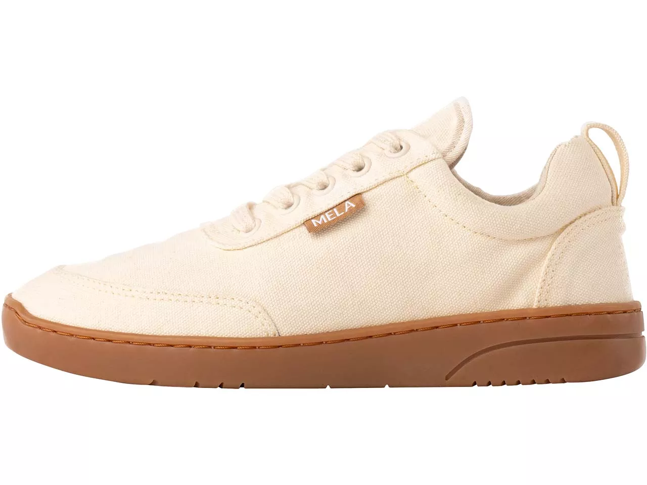 MELA Bio-Damen-Sneaker "YALA", ecru/gum, Gr. 38