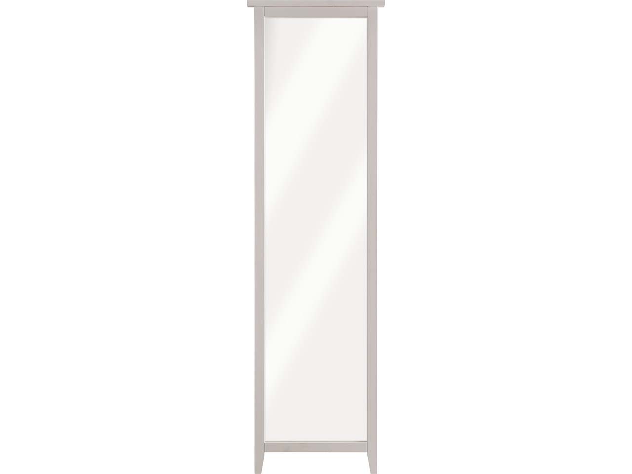 Spiegel-Paneel Garderobe "Solvita", B 58 x T 7,5 x H 200 cm, Kiefer weiß