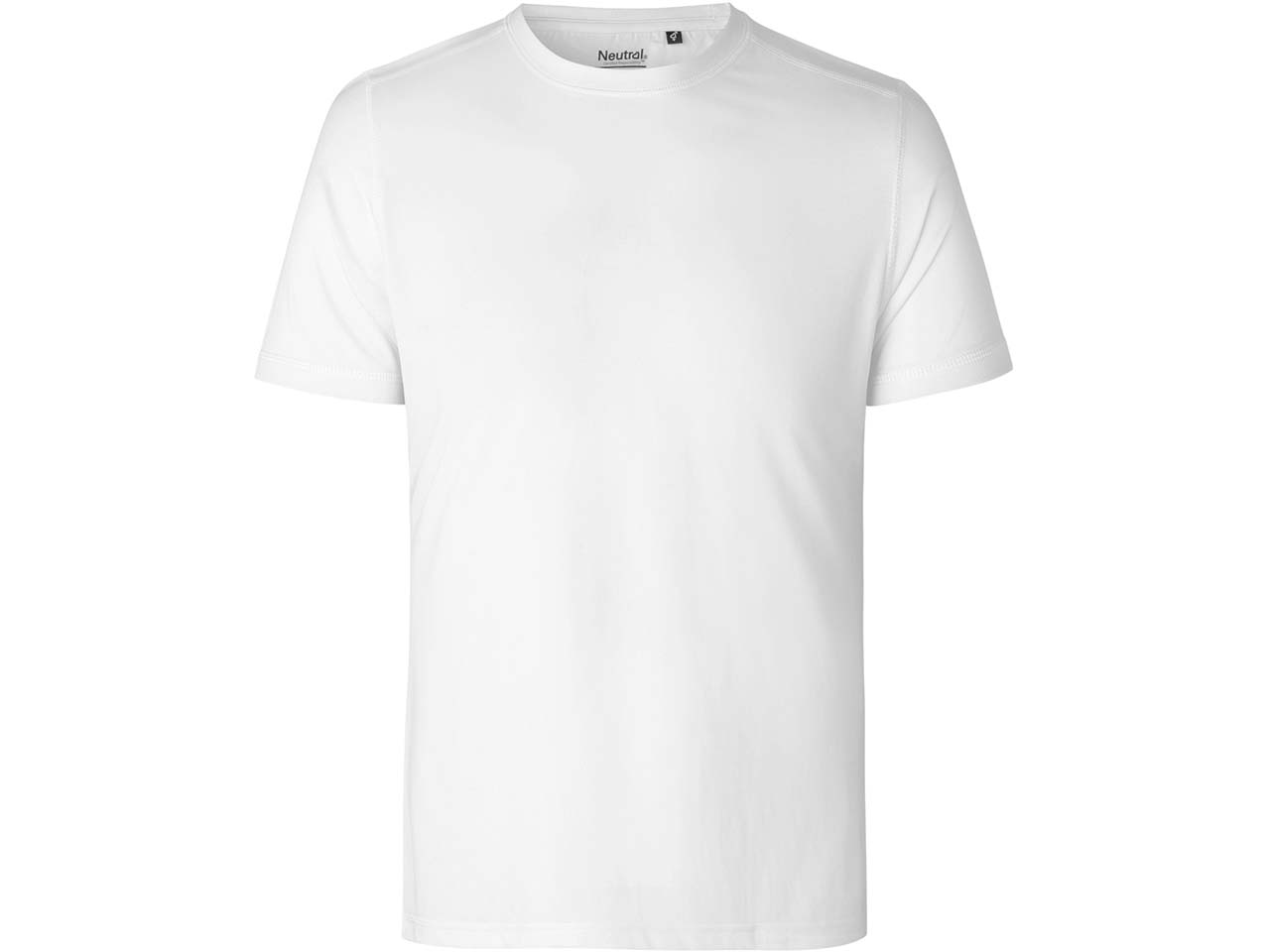 Neutral Herren-Sport-T-Shirt aus recyceltem Polyester, white, Gr. XL