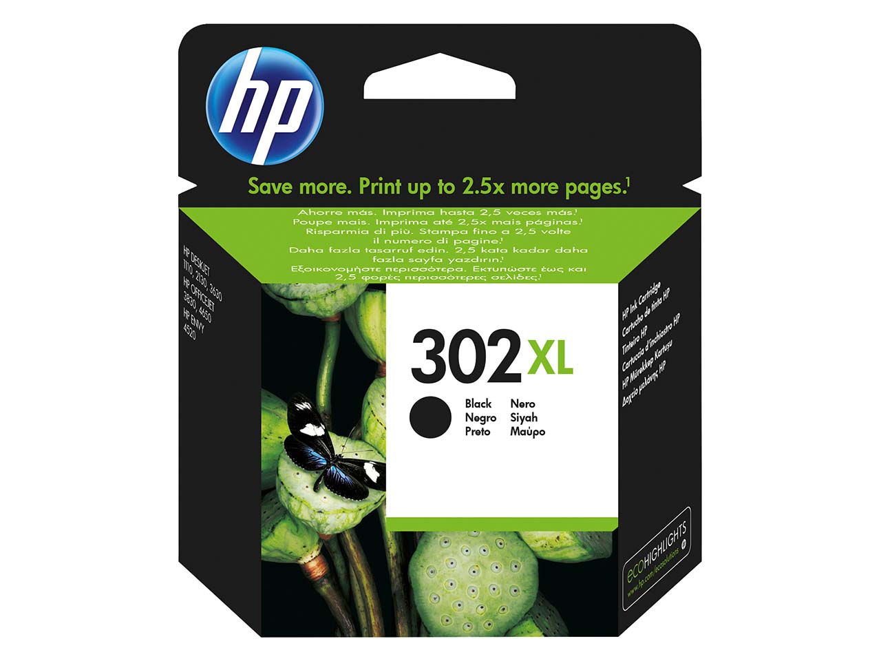hp Druckkopf F6U68AE, Nr. 302 XL schwarz