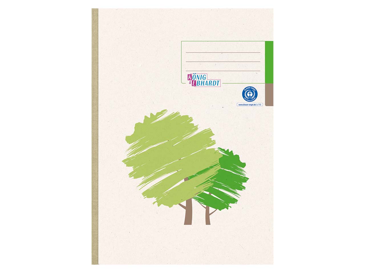 Notizbuch Grüner Baum kariert DIN A4