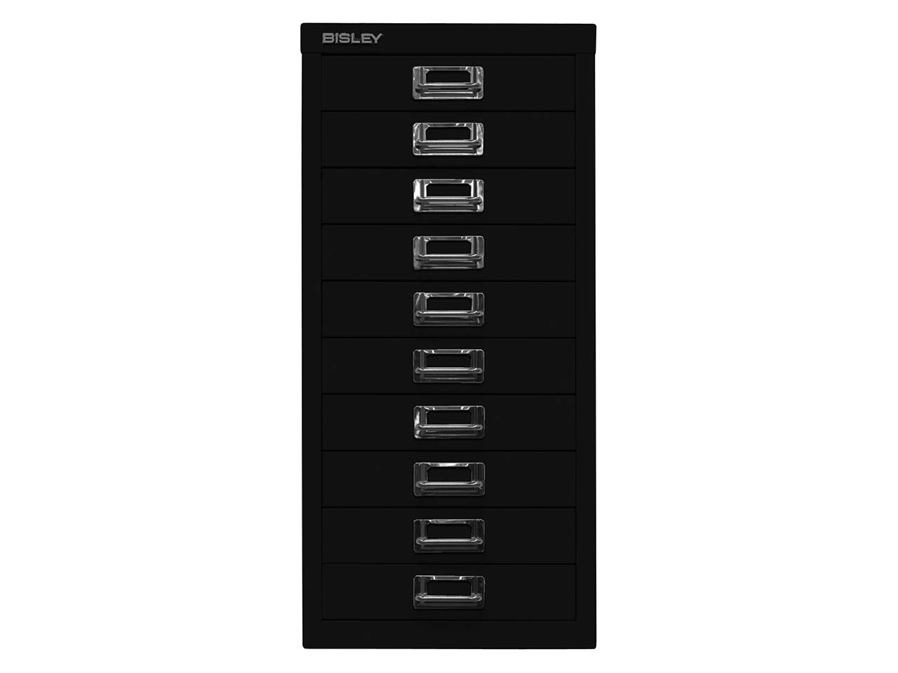 Schubladenschrank 10 Schübe, DIN A4 schwarz