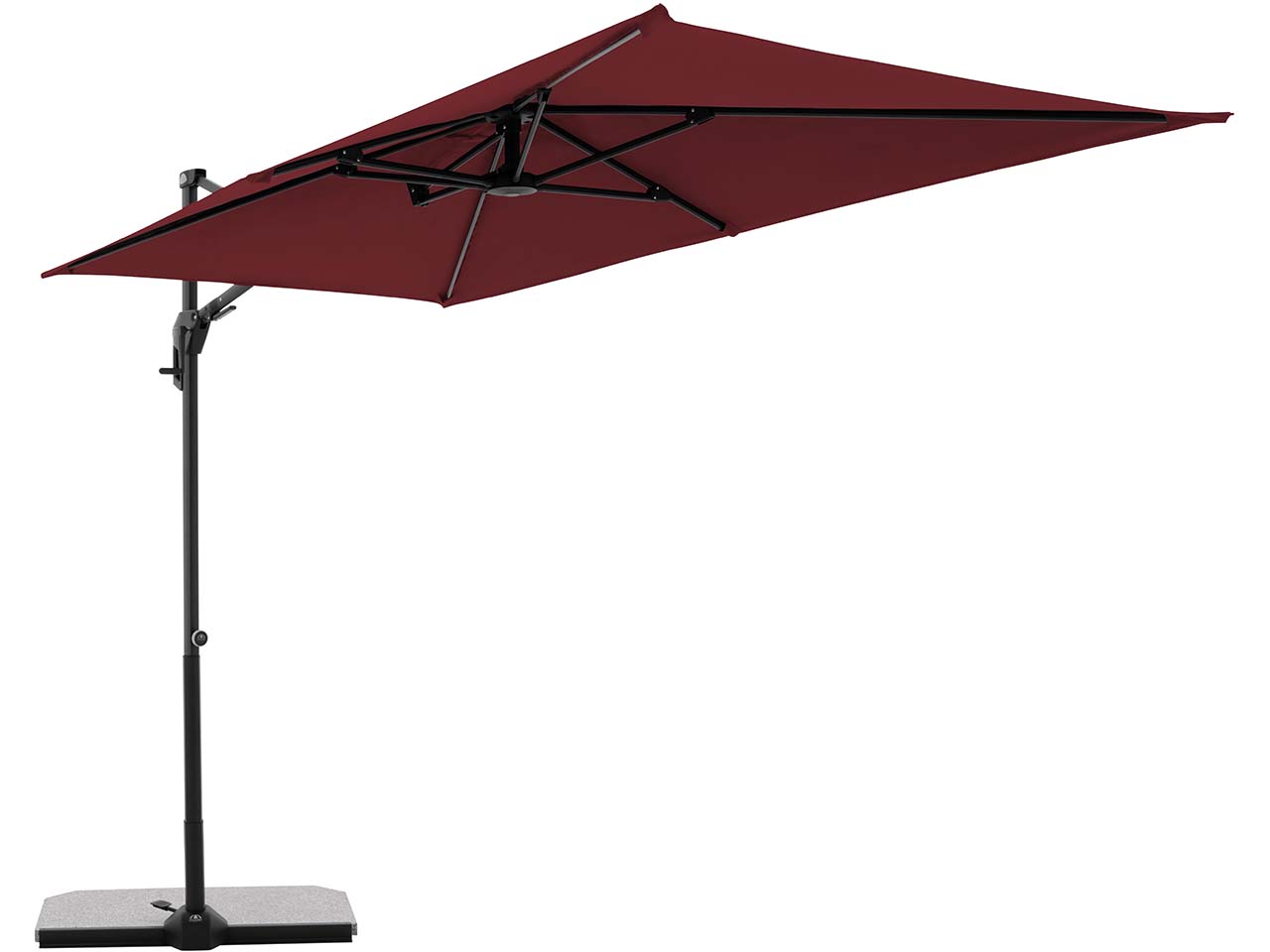 doppler Pendelschirm "ACTIVE Pendel Green Edition" 240 x 135 cm, bordeaux
