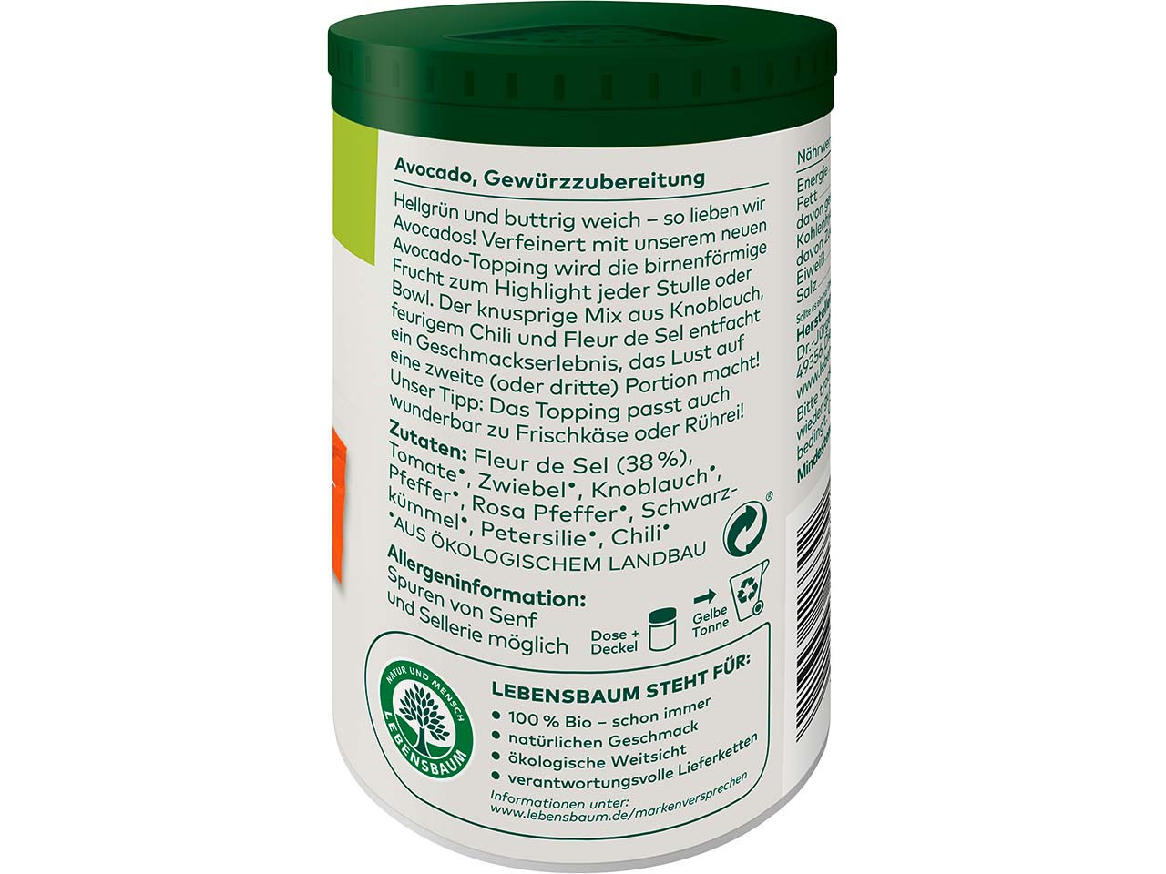 LEBENSBAUM Bio-Gewürzmischung "Avocado", 100 g