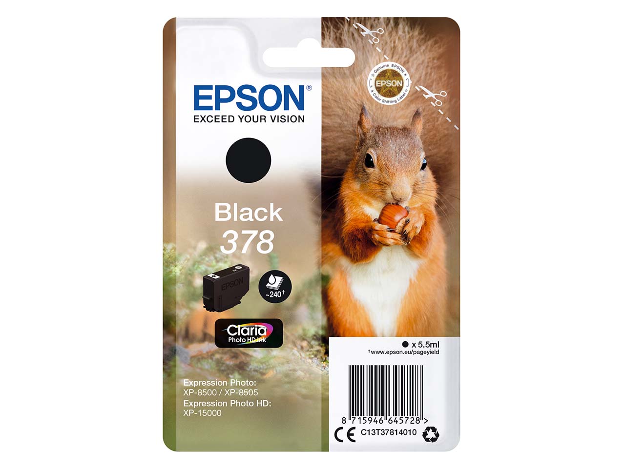 Epson Tintenpatrone 378 schwarz