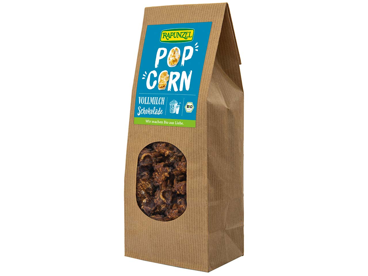 RAPUNZEL Bio-Popcorn mit Vollmilchschokolade, 100 g