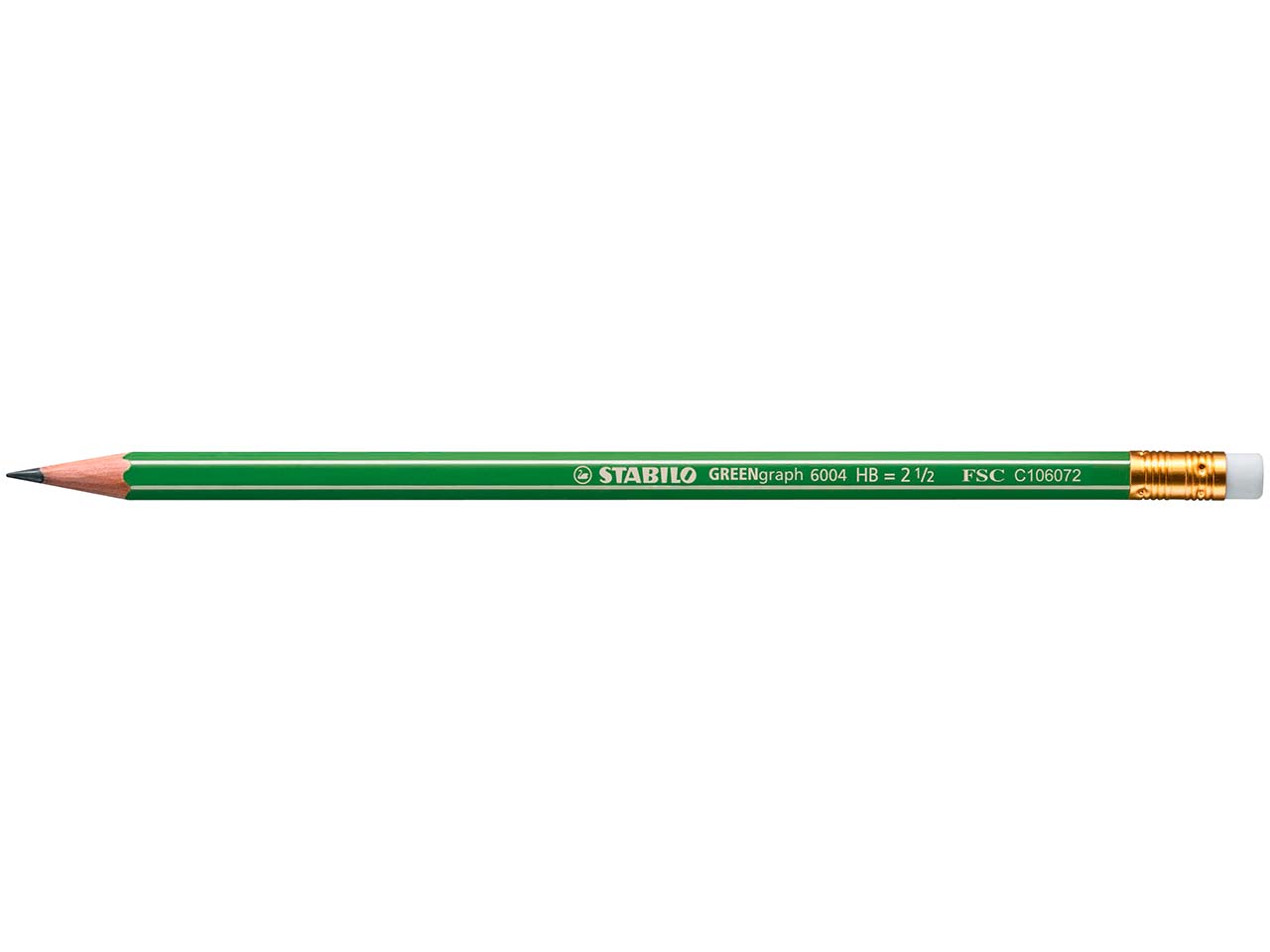STABILO Bleistift 'GREENgraph' mit Radierer