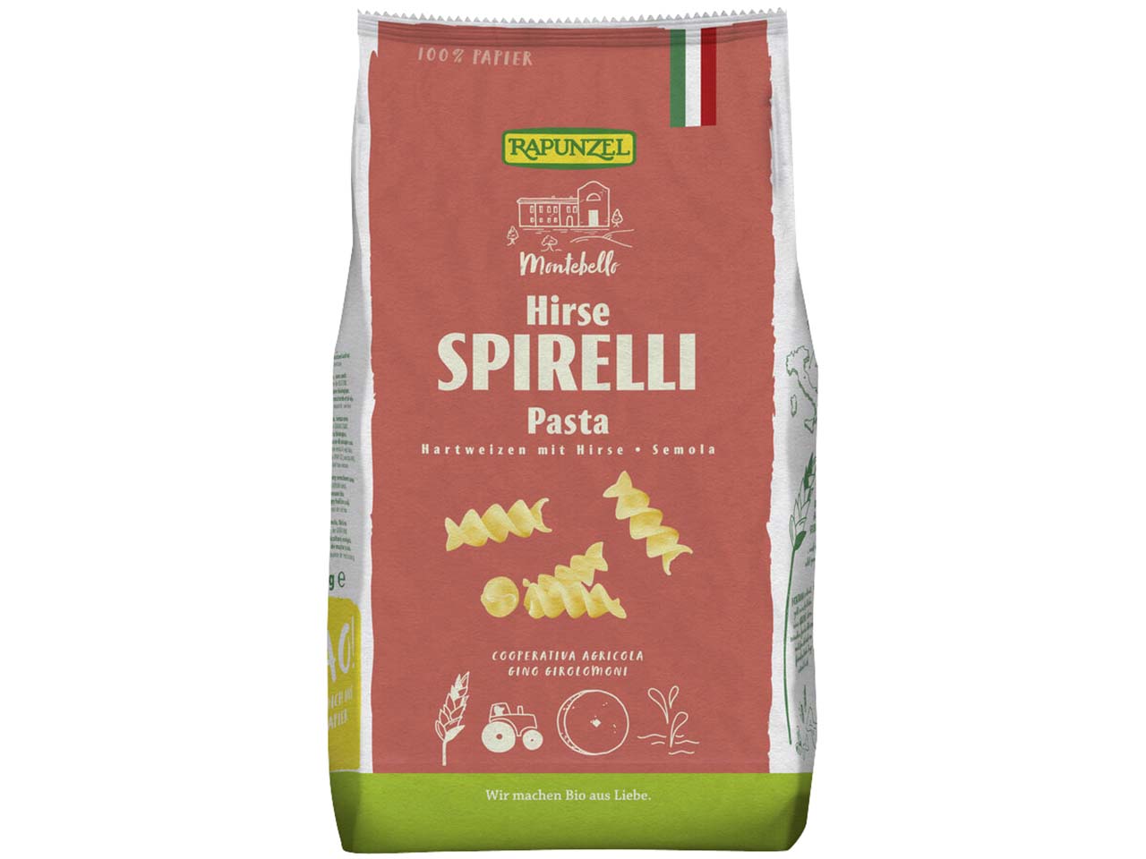 RAPUNZEL Bio-Spirelli 'Semola' mit Hirse, 500 g