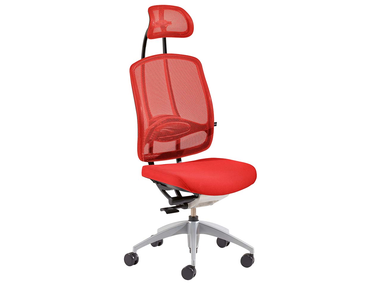 Topstar Bürodrehstuhl "Med Art 30" mit Kopfstütze ohne Armlehnen rot