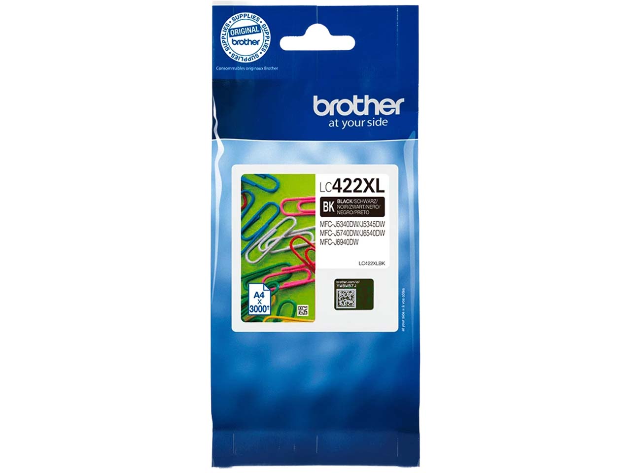 Brother Tintenpatrone LC-422XLBK schwarz