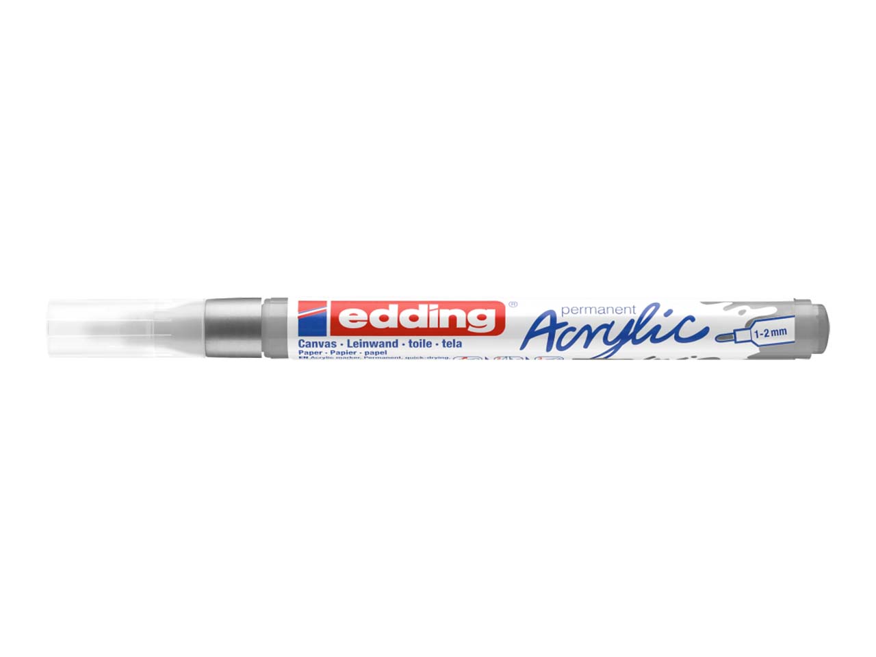 edding Acrylmarker "Acrylic 5300" Rundspitze fein, silber