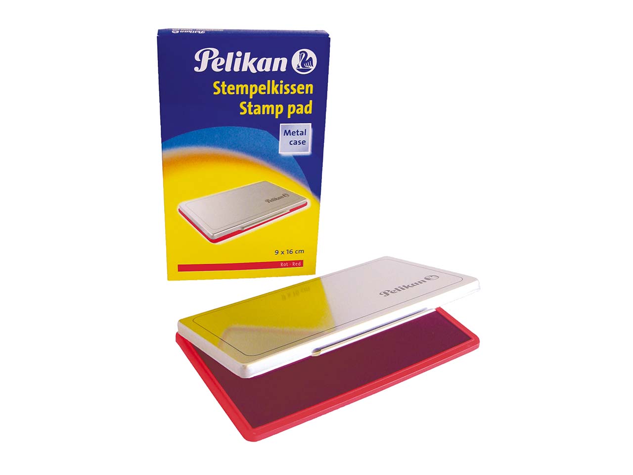 Pelikan Stempelkissen, 9 x 16 cm, Größe 1, rot