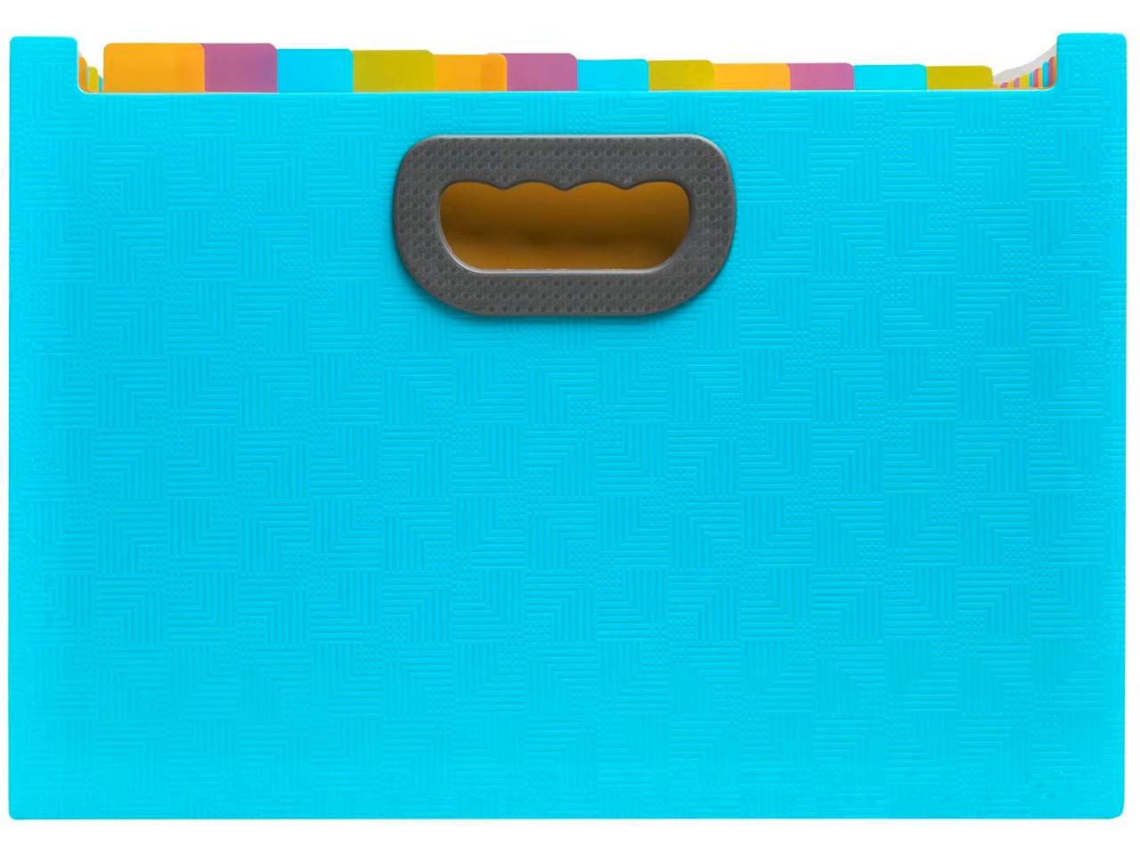 Exacompta Fächertasche Maxi "Pop'N Co" 24 Fächer, Reycling-PP, DIN A4, cyan