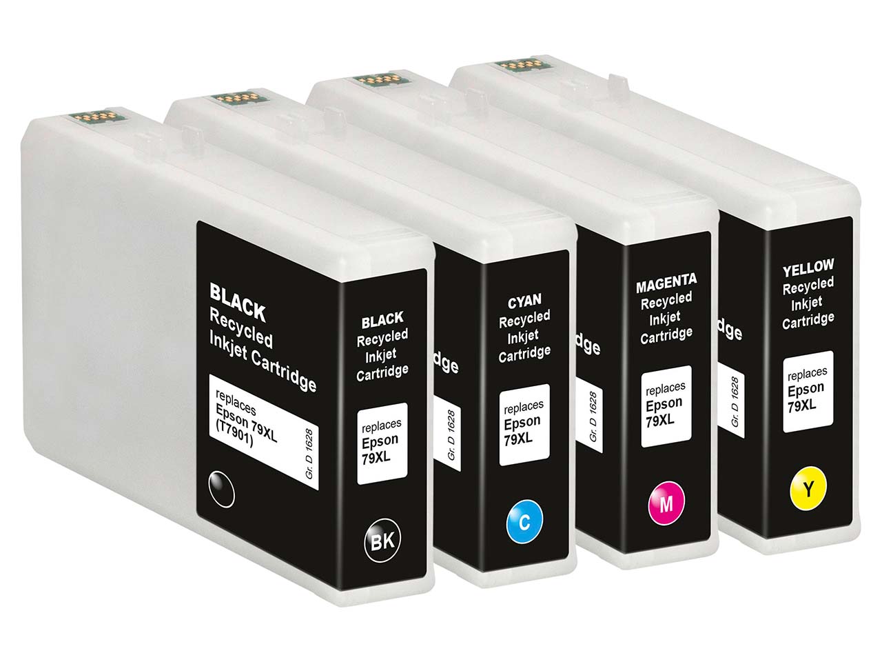memo 4er Set Tintenpatronen ersetzt Epson 79XL schwarz, cyan, magenta, gelb