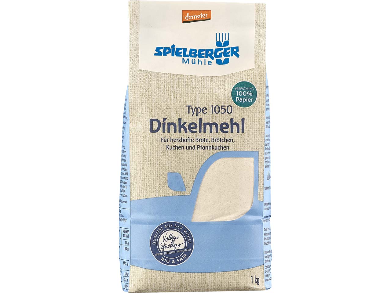 Spielberger Mühle Bio-Dinkelmehl Type 1050, 1 kg