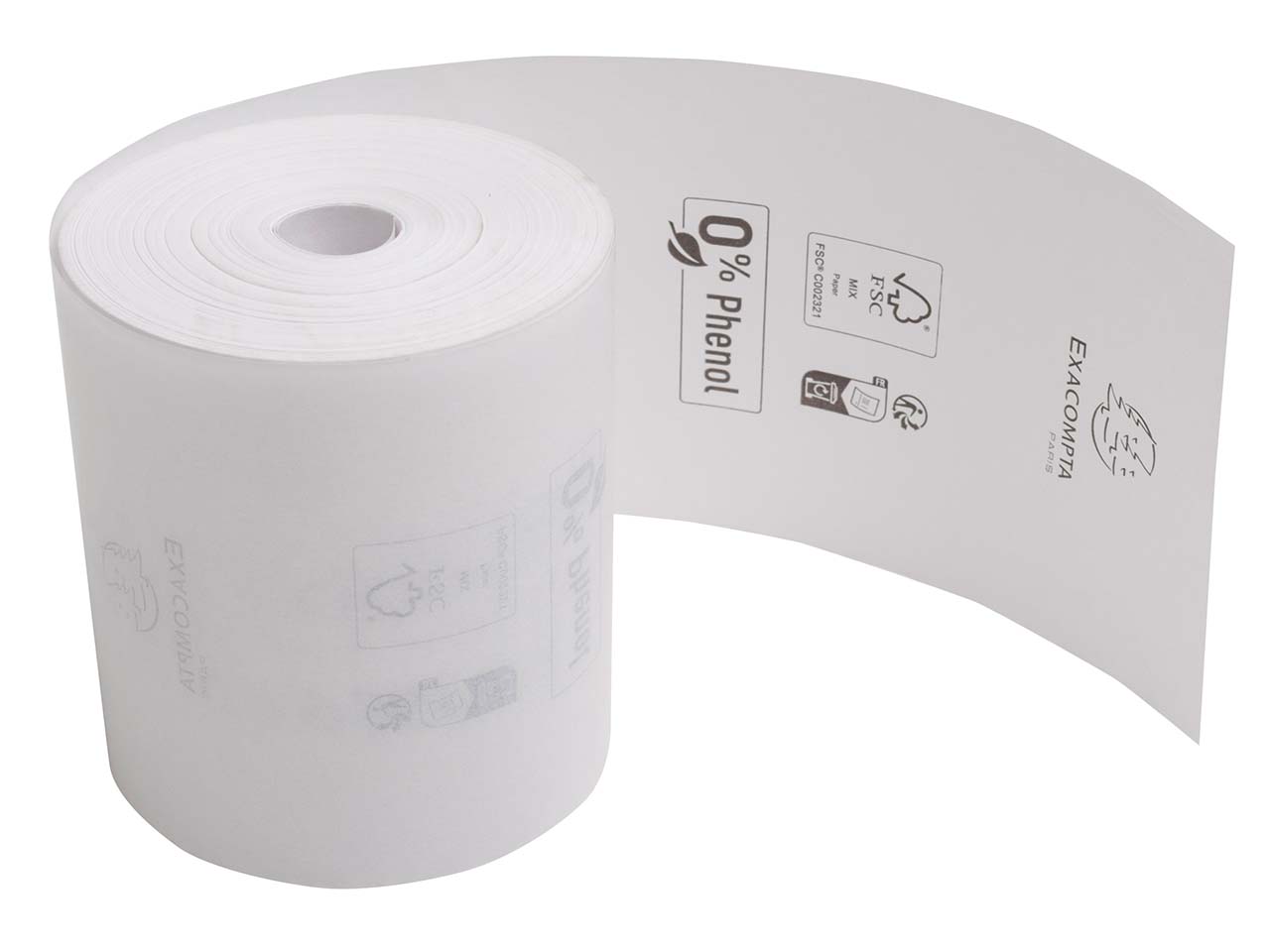 Exacompta Bisphenolfreie Thermoprinter-Rollen, Breite 80 mm x 72 mm x 76 m, 10 Stk.