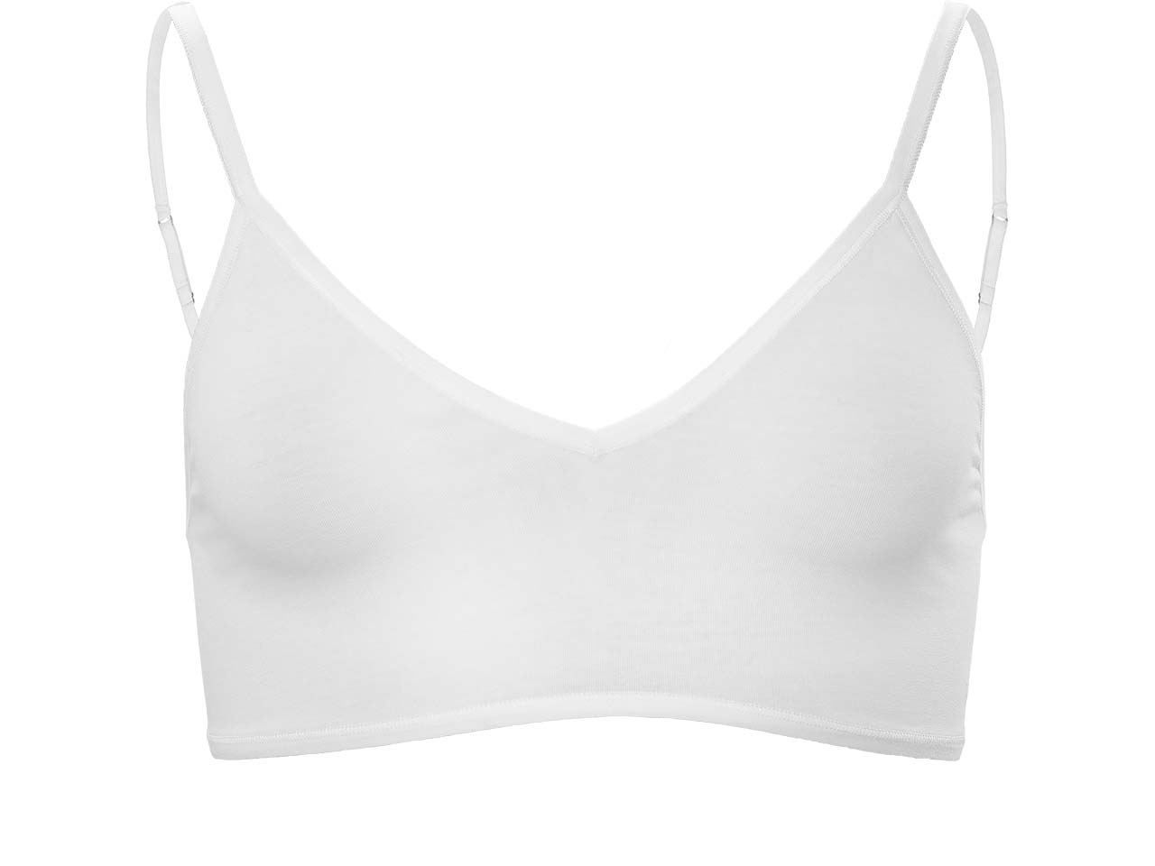 Living Crafts 2er-Pack Bio-Damen-Bustier 'TAMILLA' mit V-Ausschnitt, offwhite, Gr. XS
