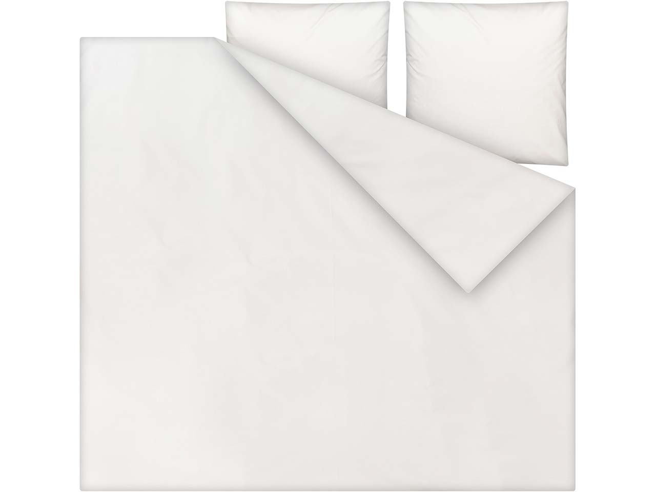 MELA Bio-Bettwäsche "MAJULI" aus Perkal, 3-tlg., 240 x 220/80 x 80 cm, naturweiß