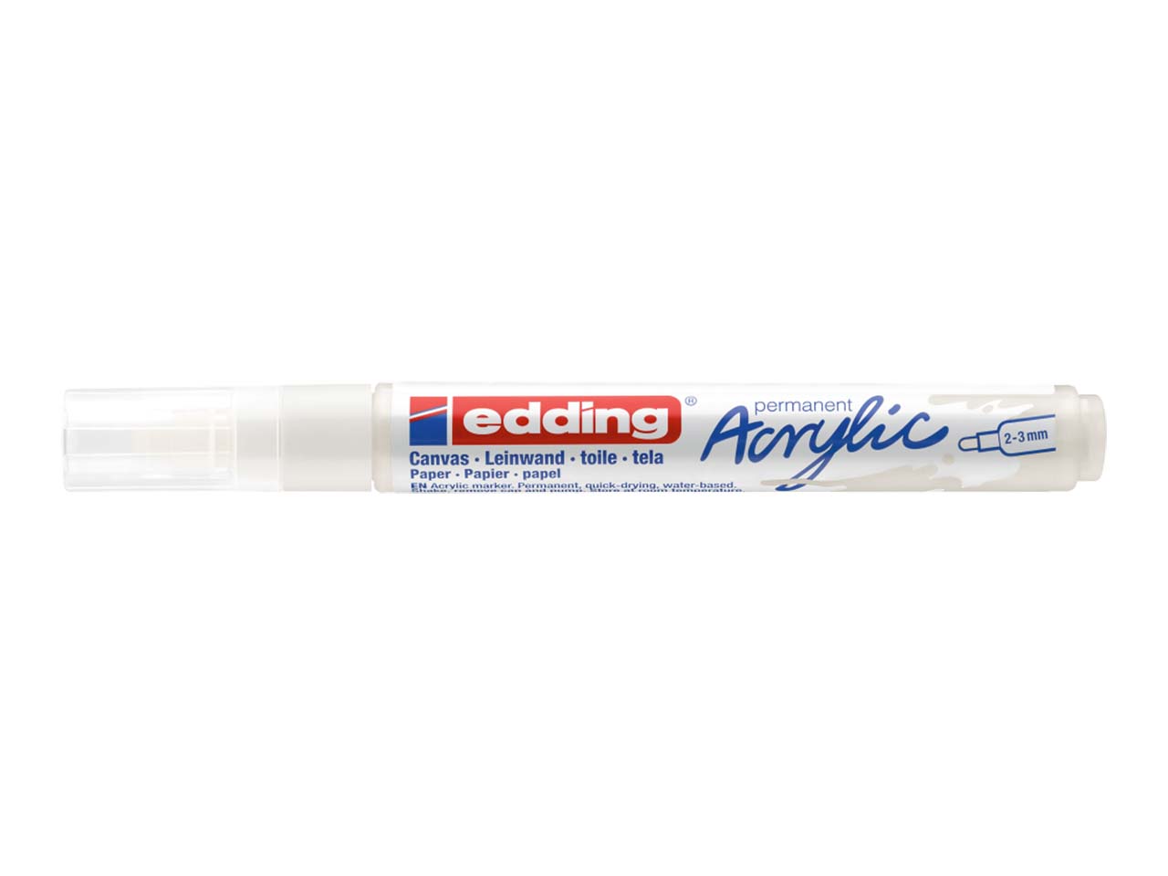 edding Acrylmarker "Acrylic 5100" Rundspitze mittel, weiß