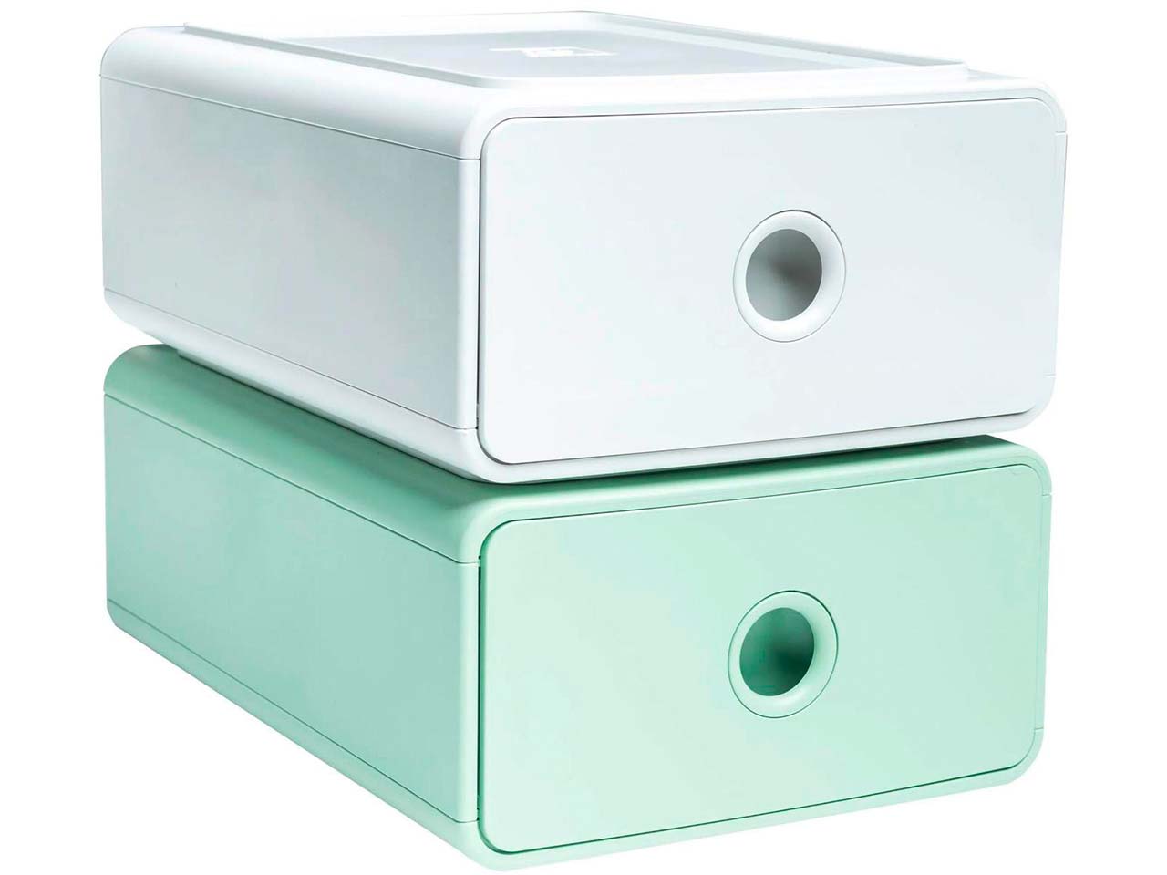 Exacompta Ablagemodul "Tiny Box AutentiK" DIN A5+, 1 stapelbare SL, salbei Exacompta Ablagemodul "Tiny Box AutentiK" DIN A5+, 1 stapelbare SL, salbei