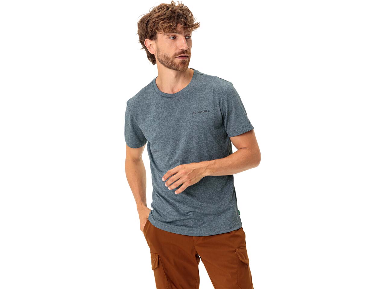 VAUDE Herren-T-Shirt 'Essential' mit Rundhalsausschnitt, heron, Gr. L