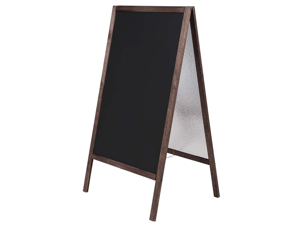 Kundenstopper aus Holz, doppelseitig, antik, DIN A1