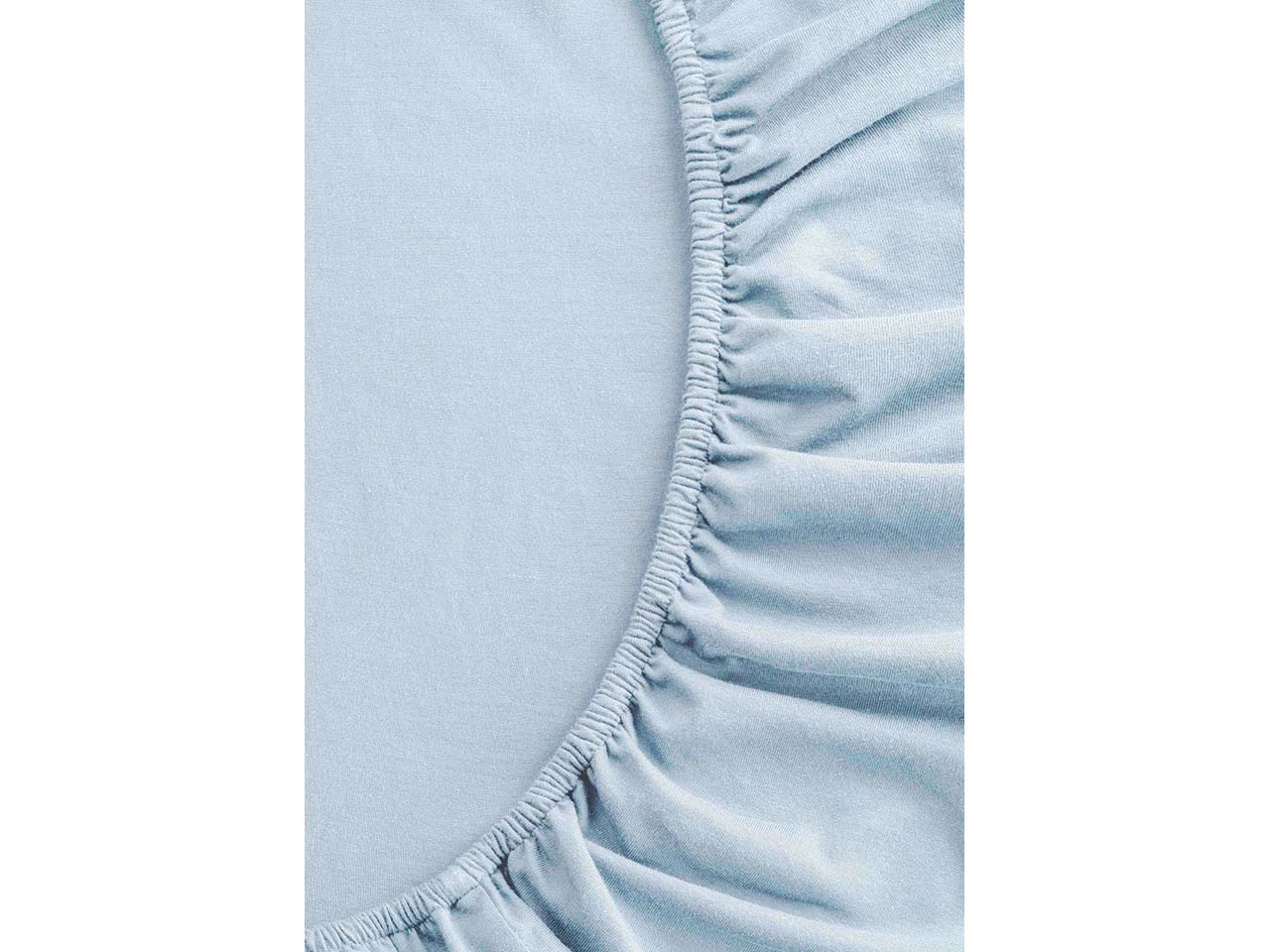 MELA Bio-Spannbettlaken 'PAMBAN' aus Jersey, 180/200 x 200 cm, cloudy blue