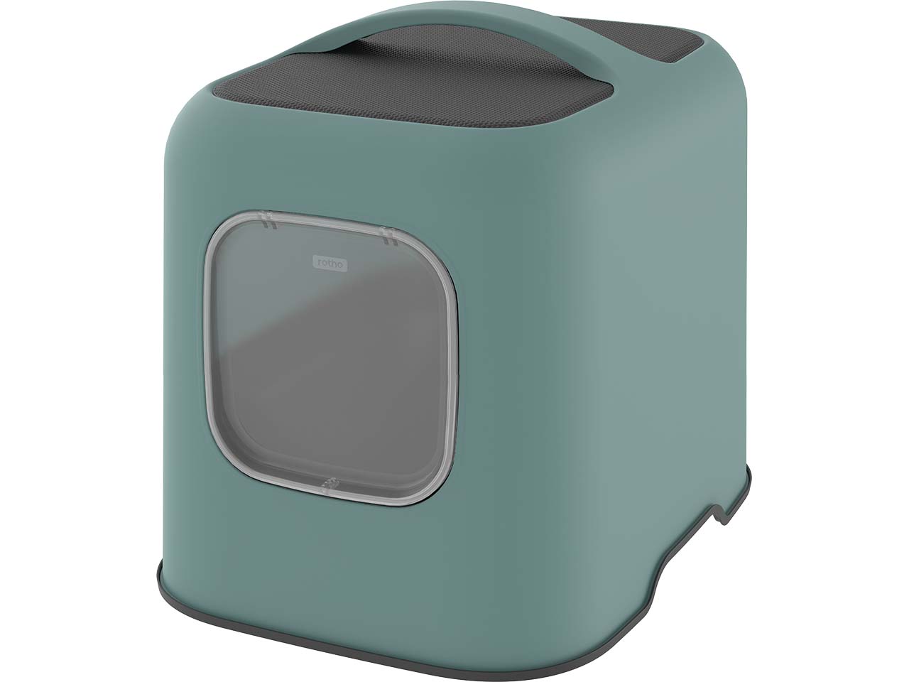 rotho Katzentoilette 'BIALA' aus Recyclingkunststoff, mistletoe green