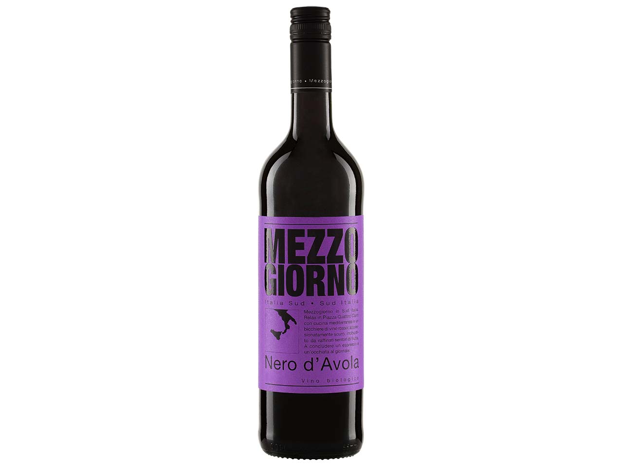 Bio-Rotwein Nero d‘Avola "MEZZOGIORNO" DOC 0,75 l