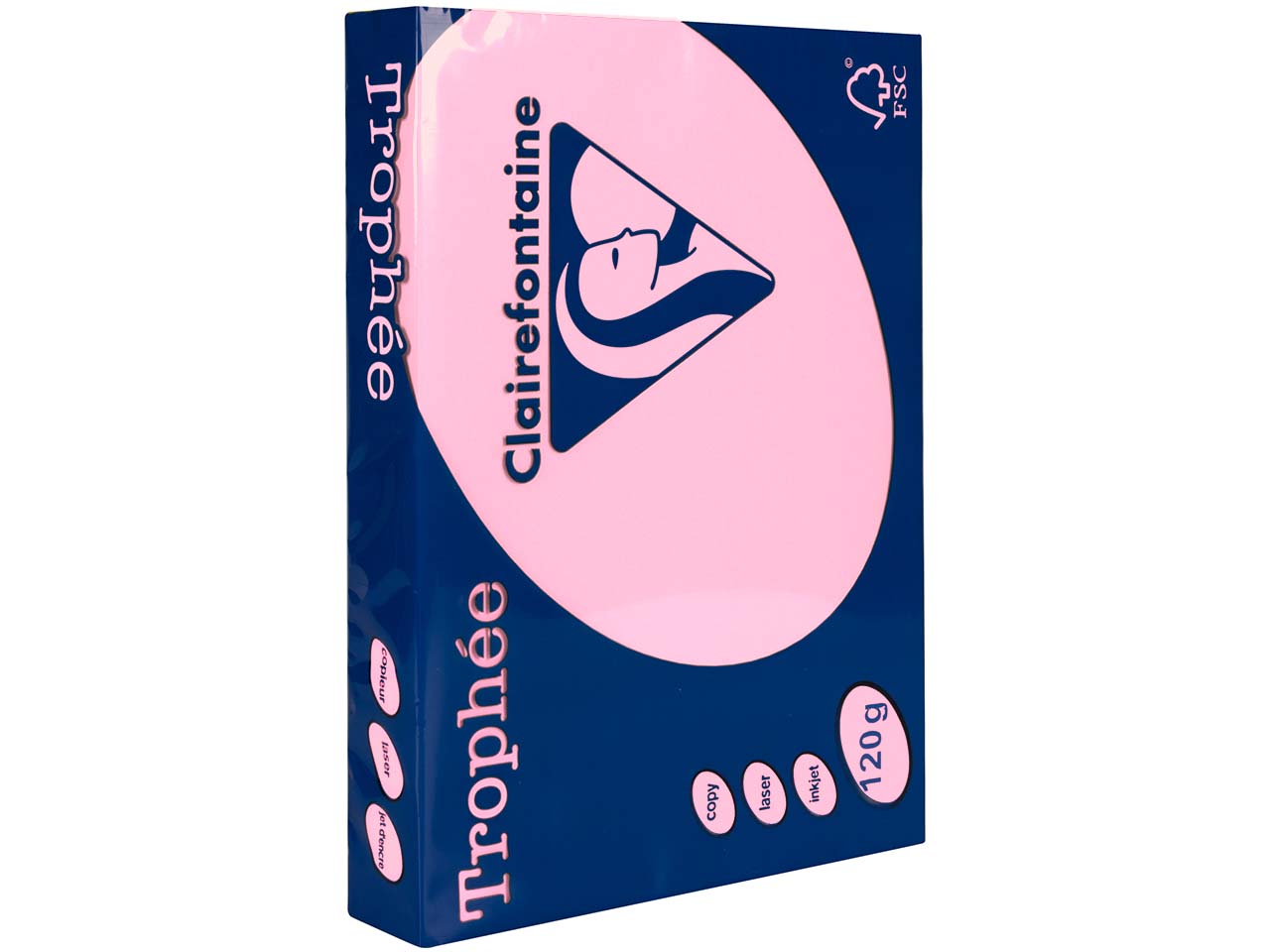 Clairfontaine Farbiges Kopierpapier 'Trophee' 120 g/m², DIN A4, rosa