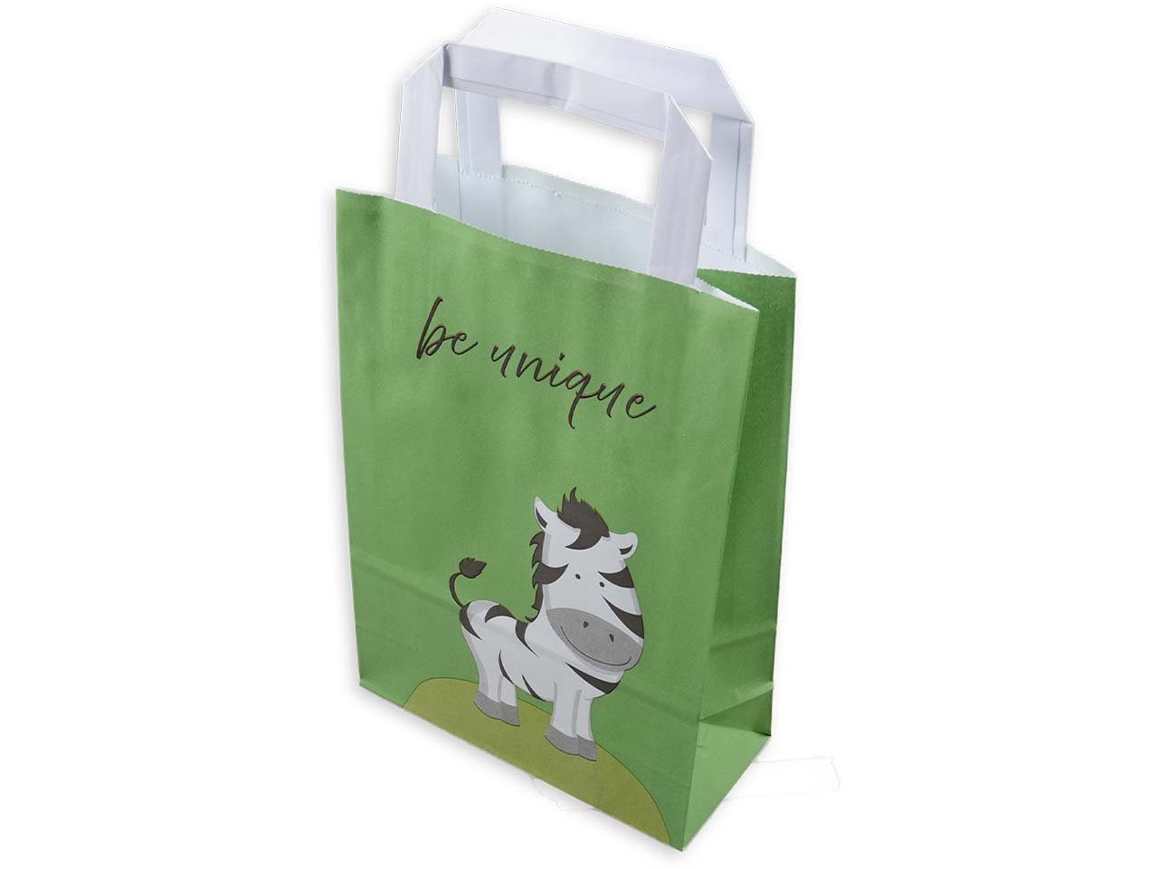 ELCO Papier-Tragetasche "Zebra" 26 x 18 x 8 cm, 50 Stk.