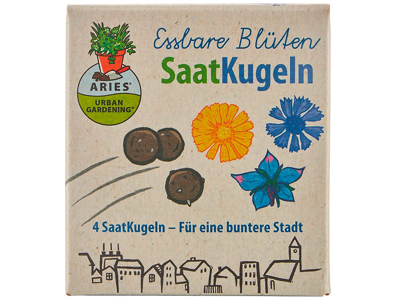 ARIES 4 Bio-Saatkugeln "Essbare Blüten"