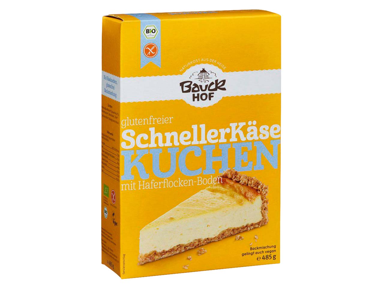 Bauckhof Bio-Backmischung 'Käsekuchen', glutenfrei, 485 g