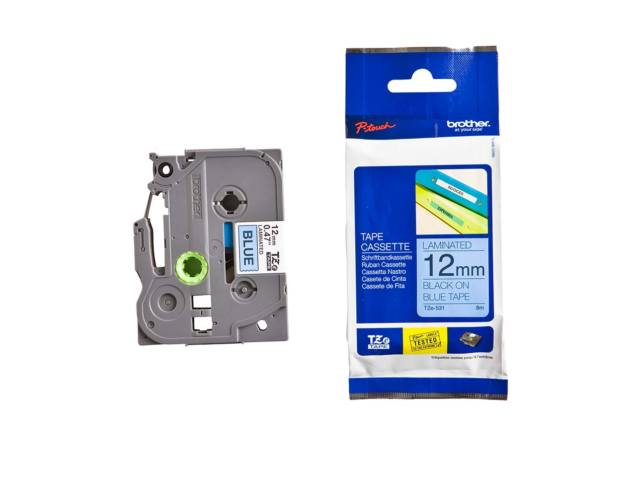P-Touch Beschriftungsband 'TZe 531' blau/schwarz
