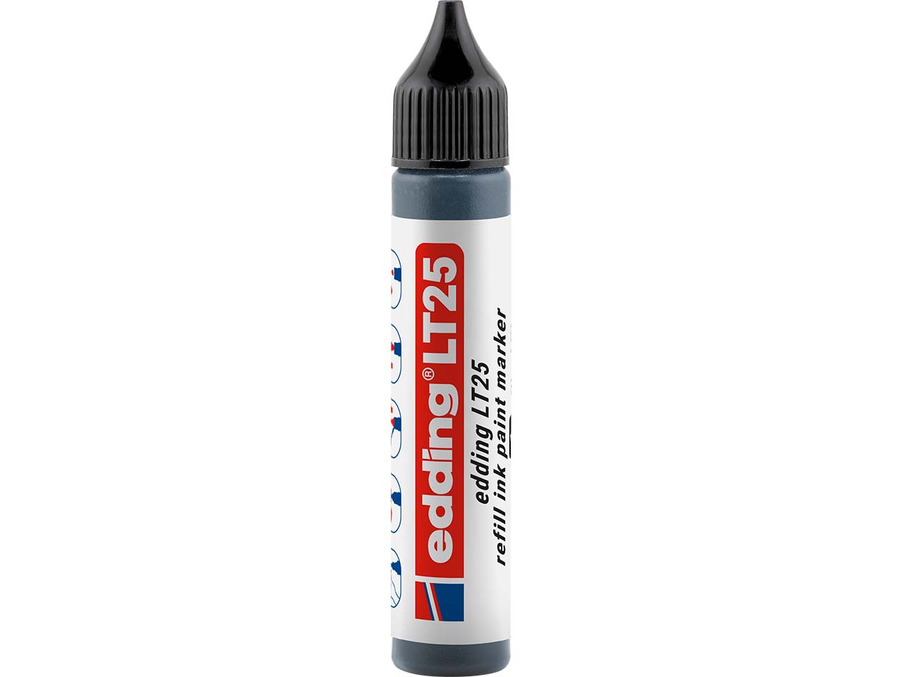 edding Nachfülltinte "LT 25" Lackmarker, 25ml, schwarz