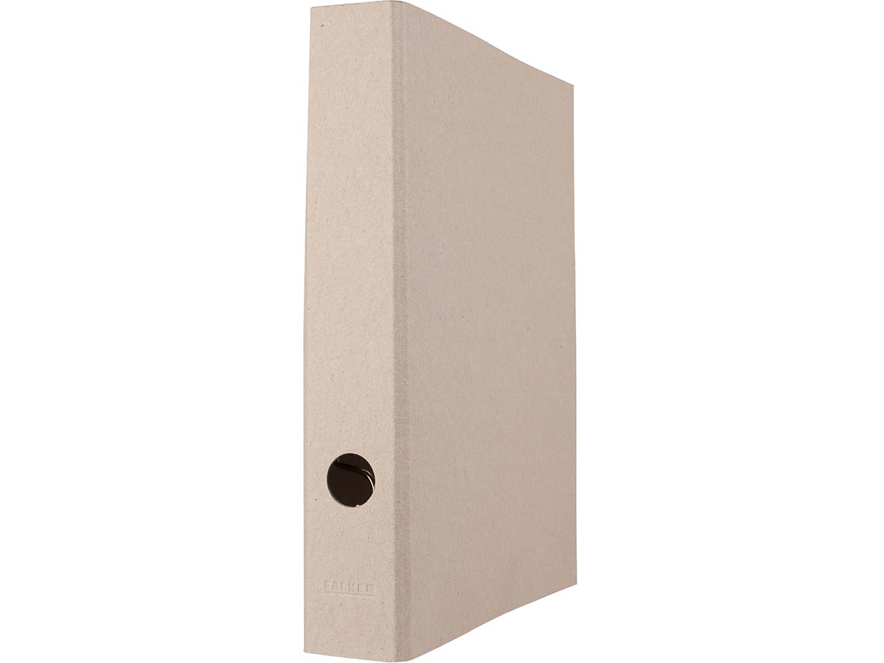 Falken Ordner "Pure RAW" DIN A4, aus unbehandelter Graupappe, 5 cm Rückenbreite, grau