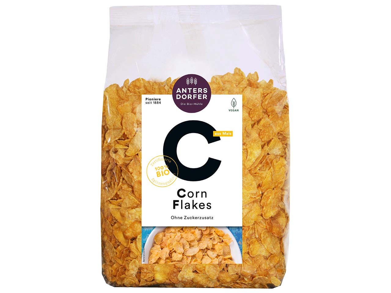 Antersdorfer Bio-Cornflakes ohne Zuckerzusatz, 300 g