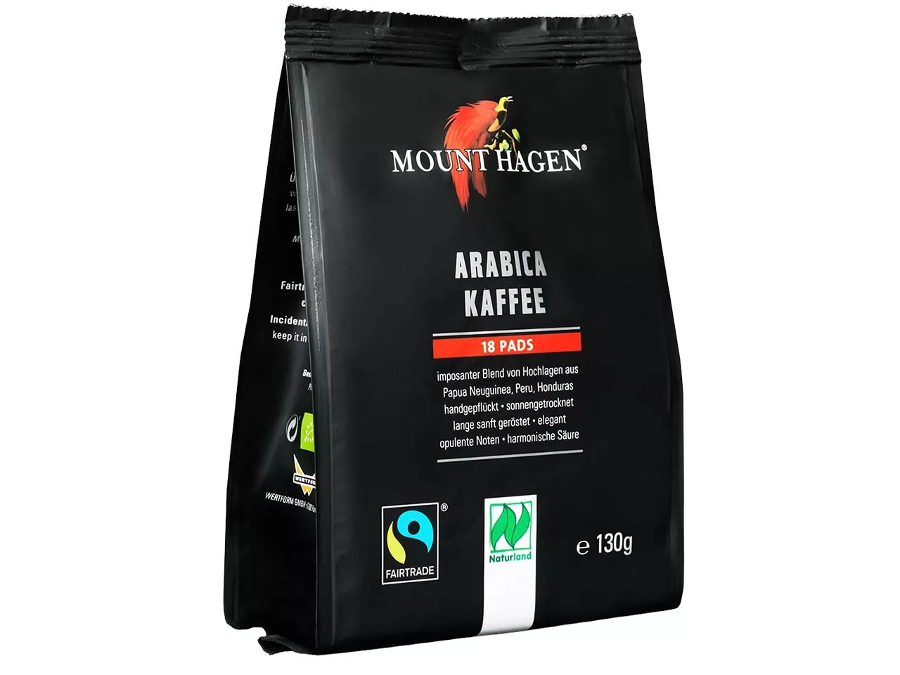 Mount Hagen Bio-Kaffeepads Arabica, 130 g (18 Pads)