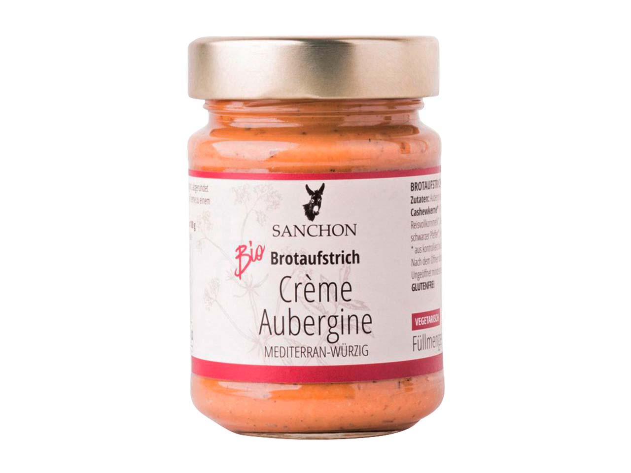 SANCHON Bio-Brotaufstrich "Crème Aubergine" 190 g