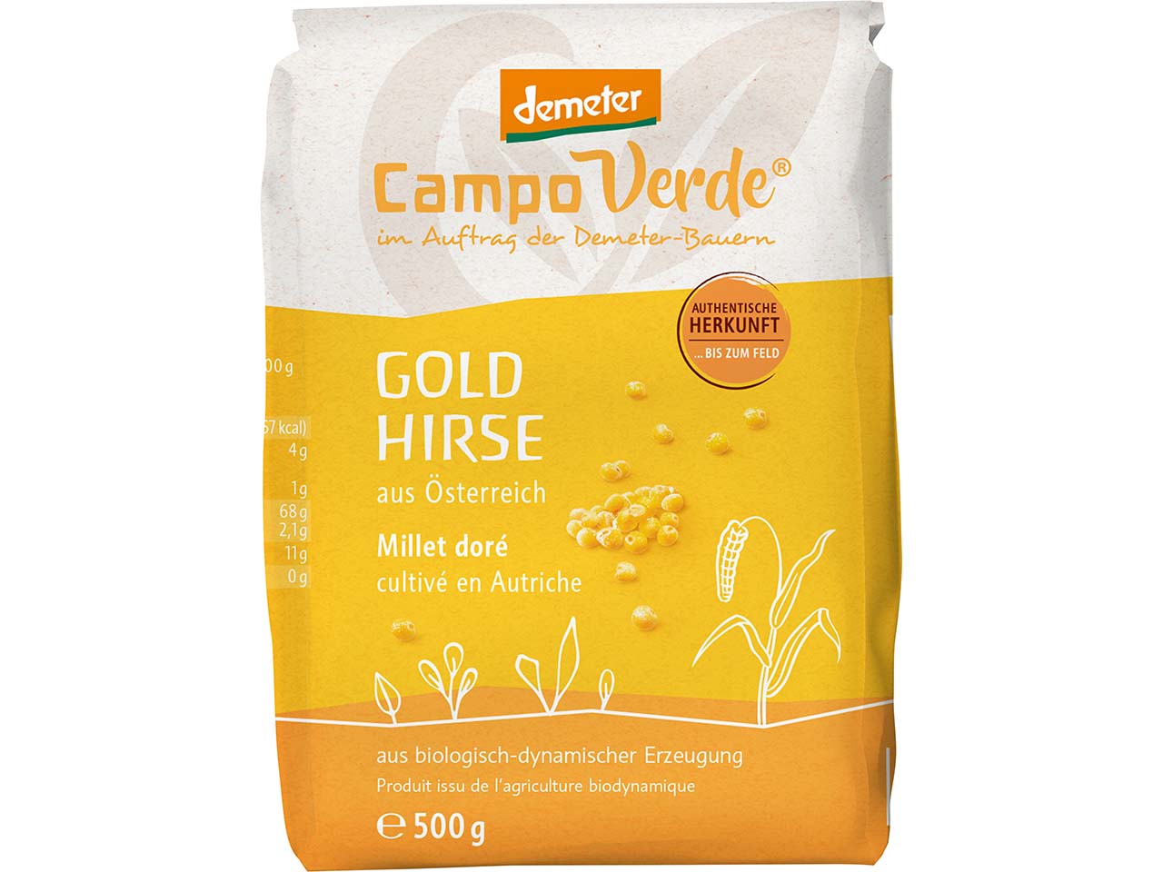 Campo Verde Bio-Goldhirse, 500 g