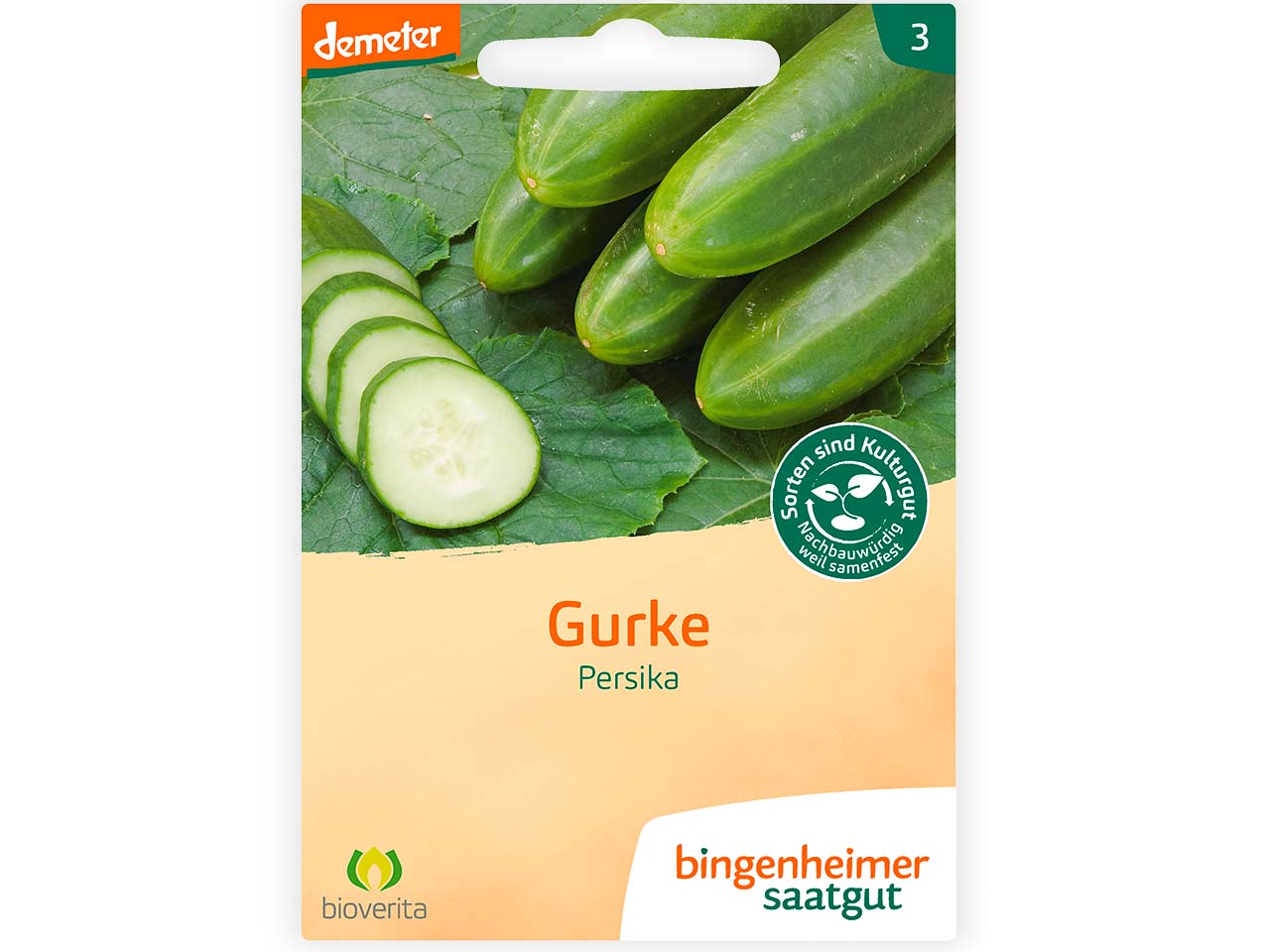 bingenheimer saatgut Bio-Samen Freilandgurke "Persika", 1 Stk.