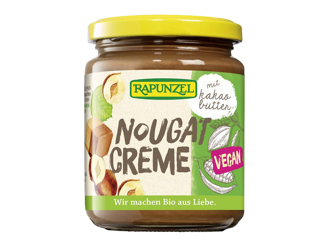 RAPUNZEL Bio-Nougat-Creme mit Kakaobutter, 250 g