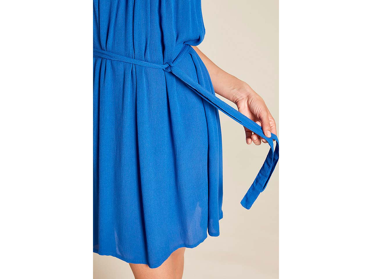 tranquillo Damen-Mini-Kleid mit Spaghettiträger, dazzling blue, Gr. 36