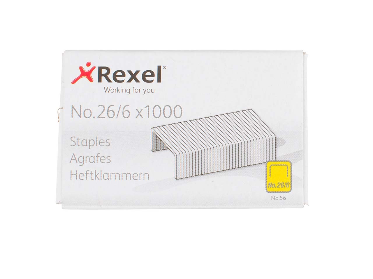 1000 Heftklammern 26/6 verzinkt