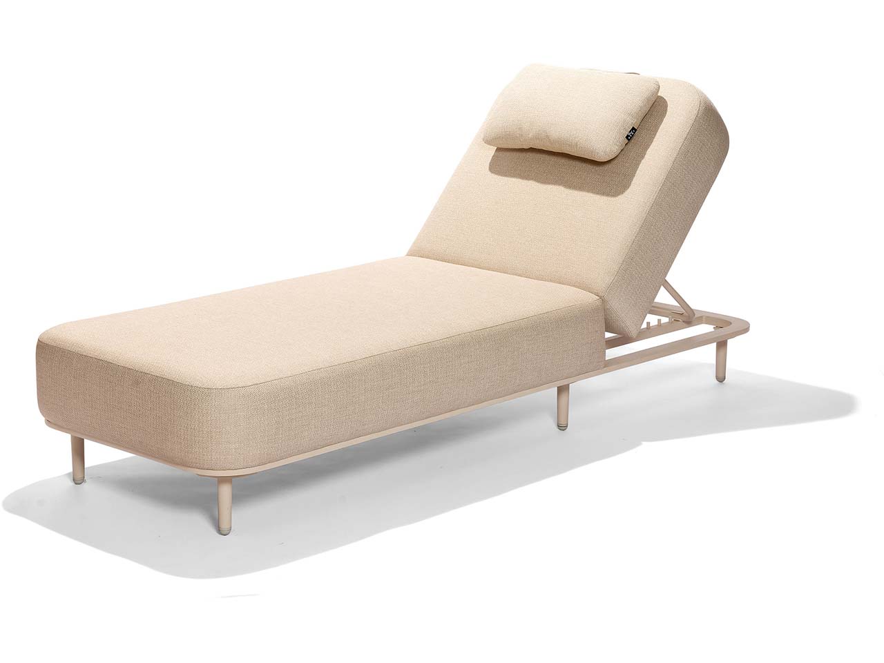 Gartenliege "Belfort" Gestell: Aluminium, Bezug: Olefin, sand