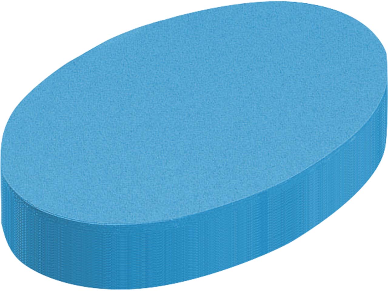 250 Blatt Moderationspapier Ovale 11x19cm blau