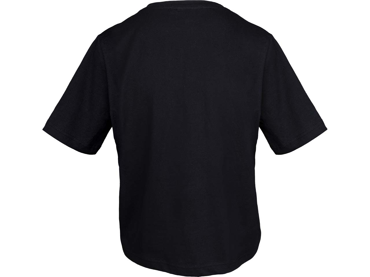 MELA Bio-Damen-T-Shirt "ANKITA" mit V-Ausschnitt, schwarz, Gr. S