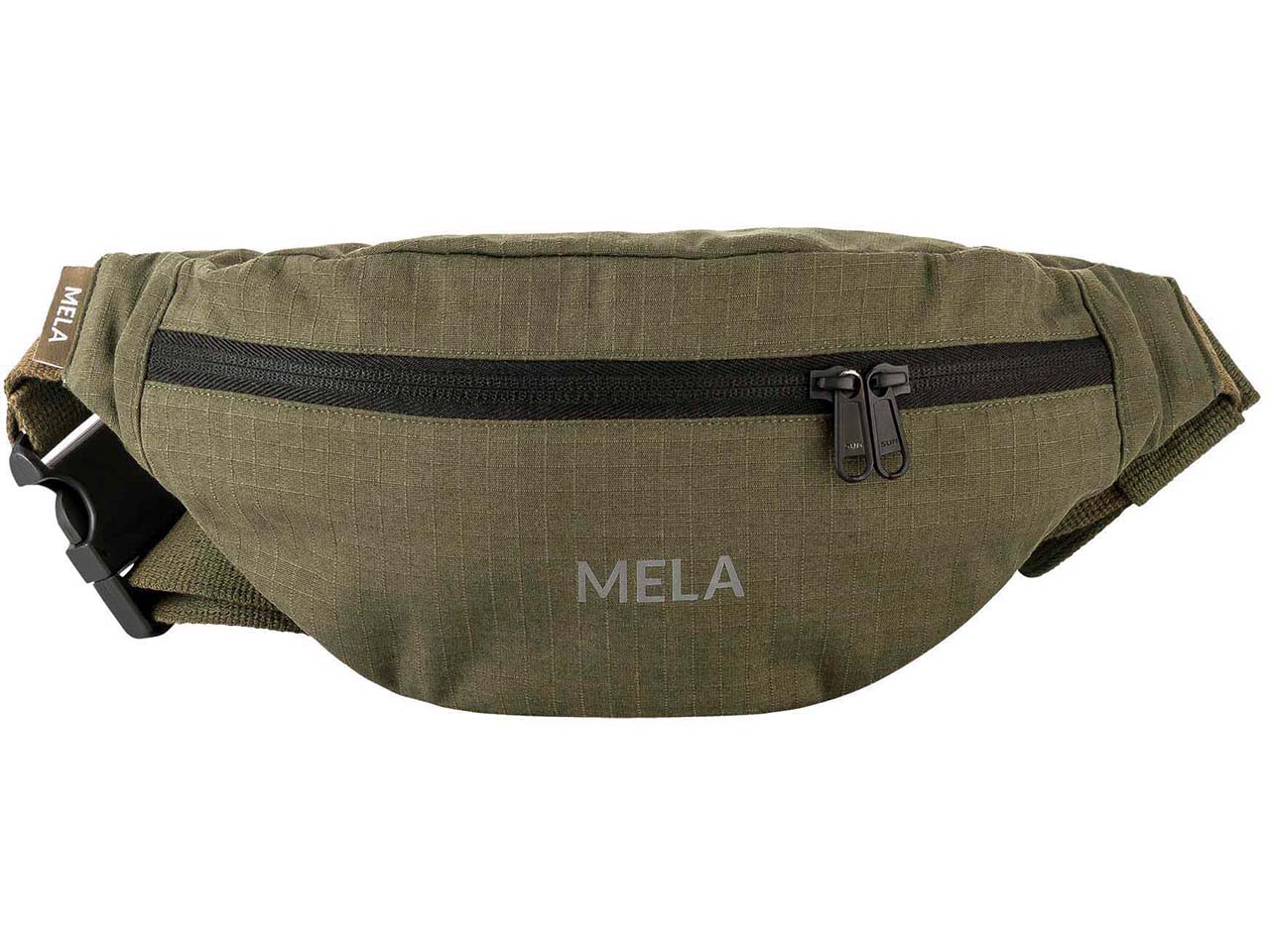 MELA Bio-Bauchtasche 'KALINDI' aus Ripstop, dark olive