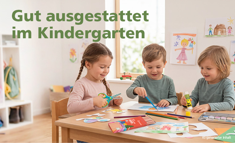 Gut ausgestattet im Kindergarten